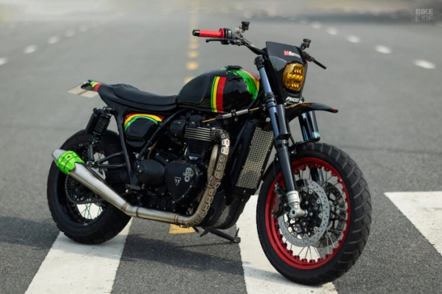 Triumph street twin độ lấy cảm hứng từ nhạc reggae - 4