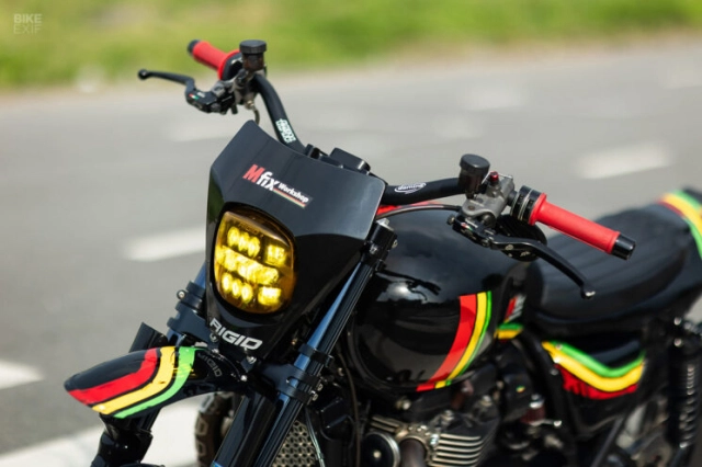 Triumph street twin độ lấy cảm hứng từ nhạc reggae - 5