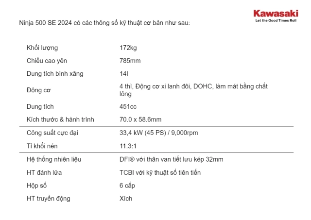 Kawasaki ninja 500 se 2024 ra mắt việt nam với sự mới mẻ từ trải nghiệm đến diện mạo - 15