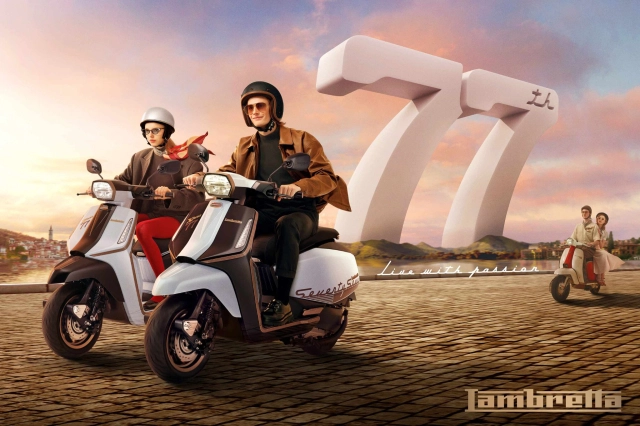 Lambretta x300 77th trình làng công chúng để kỉ niệm 77 năm hãng xe xuất hiện - 3