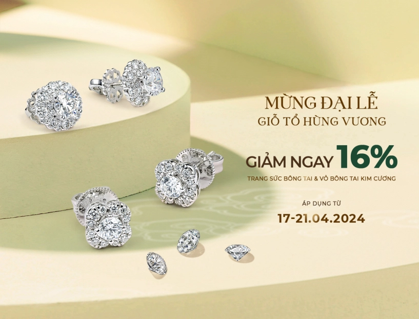 Lộc phúc fine jewelry ưu đãi 16 trang sức kim cương dịp giỗ tổ hùng vương - 1