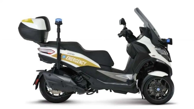 Piaggio ra mắt xe máy cứu thương rất hữu dụng khi tắc đường - 3