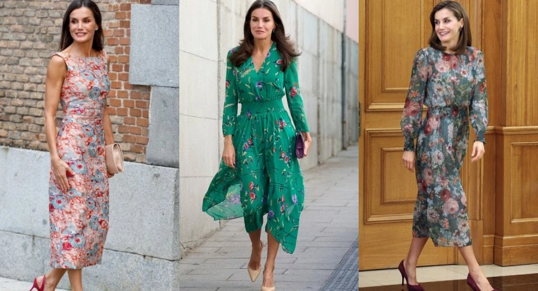 Tìm ra đối thủ mặc váy hoa đẹp không thua kate middleton là hoàng hậu tây ban nha đẳng cấp khó ai bì - 3