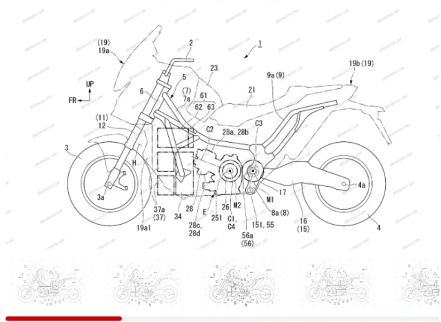 Honda đang phát triển xe máy hybrid với hai động cơ điện - 3