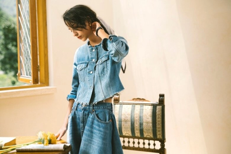 3 kiểu váy denim đẹp giúp giảm béo cho mùa hè chị em dễ dàng kéo chân và gọt thon vóc dáng - 2