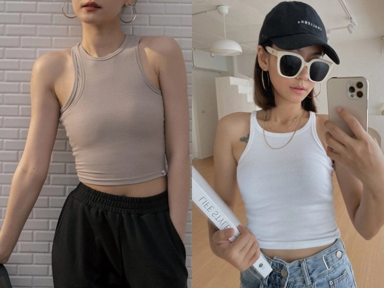 Diện áo tank top kiểu nào để không lộ vai to bắp tay dày hội chị em muốn thu hút phải nắm chiêu này - 1