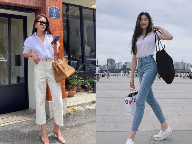 Mặc quần jeans mang giày gì đẹp 5 kiểu này hack dáng cực đỉnh che khuyết điểm tốt - 1