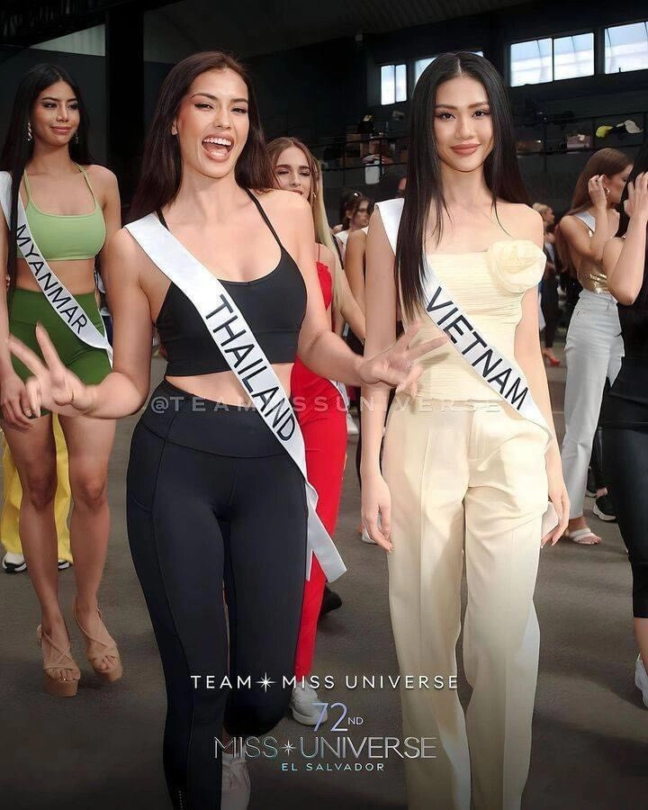 nữ hoàng sắc đẹp thái lan ngồi chễm chệ cùng thanh hằng chấm thi miss universe vietnam 2024 là ai - 2