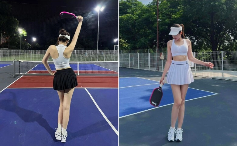 sàn diễn thời trang pickleball đại chiến váy siêu ngắn của các người đẹp - 3