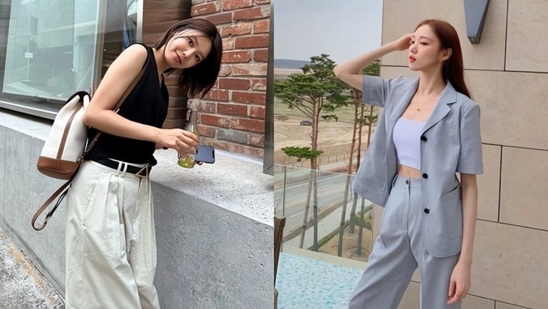 Top 8 outfit giải nhiệt mùa hè với áo ba lỗ chị em diện đi làm vẫn thanh lịch - 9