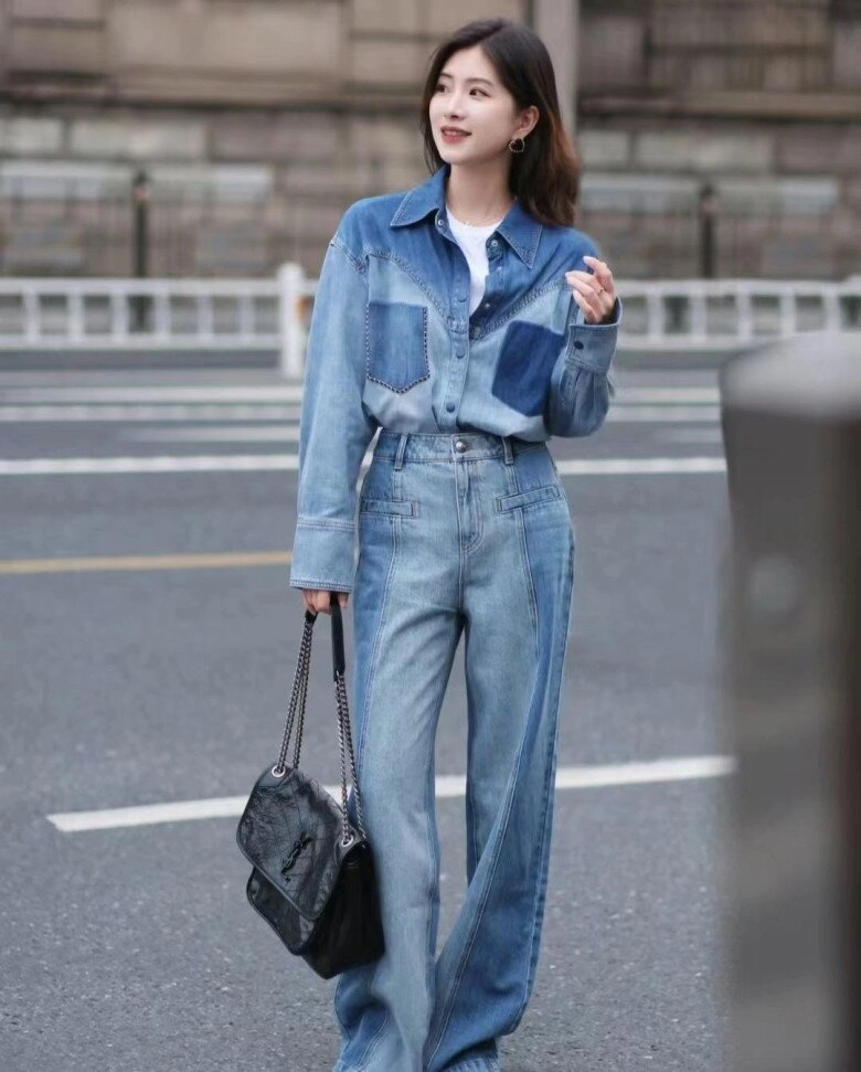 Mặc quần gì với áo khoác denim đẹp nhất kết hợp với 10 kiểu này giúp nàng tôn dáng lại hợp thời trang - 6