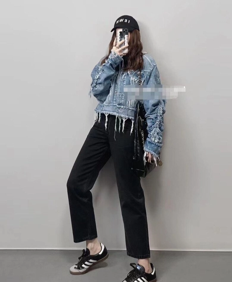 Mặc quần gì với áo khoác denim đẹp nhất kết hợp với 10 kiểu này giúp nàng tôn dáng lại hợp thời trang - 7