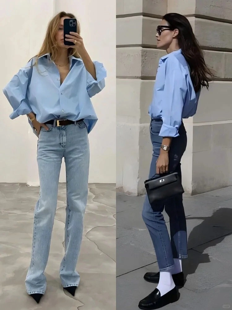 Muốn mặc quần jeans đẹp và thanh lịch chuẩn quý cô nước pháp cứ học lỏm 5 cách phối đồ này - 5