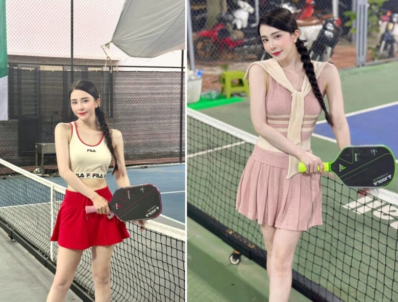 Style ra sân pickleball của sao việt thay đổi thế nào sau loạt ồn ào trang phục - 3