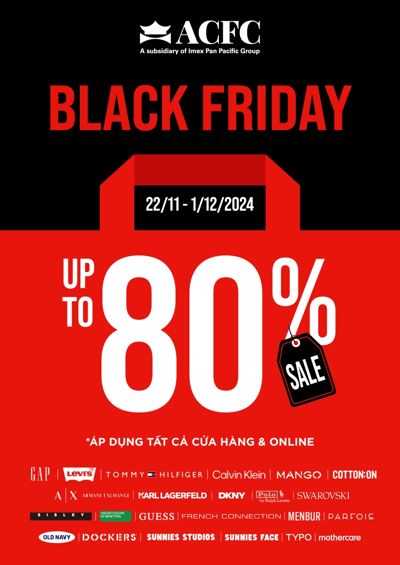 Acfc khai tiệc sale black friday chiêu đãi deal hời tốt nhất năm từ các thương hiệu thời trang quốc tế - 1