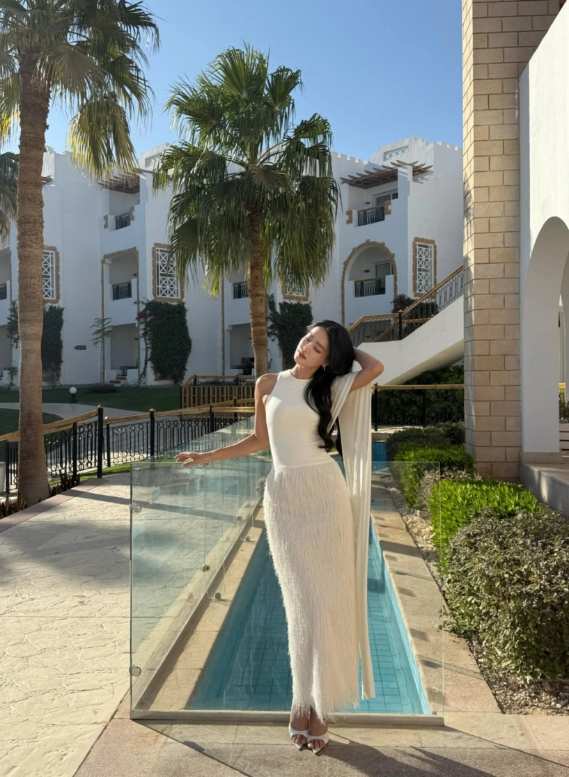 Bùi khánh linh khoe sắc vóc nổi trội bên dàn thí sinh miss intercontinental 2024 - 4