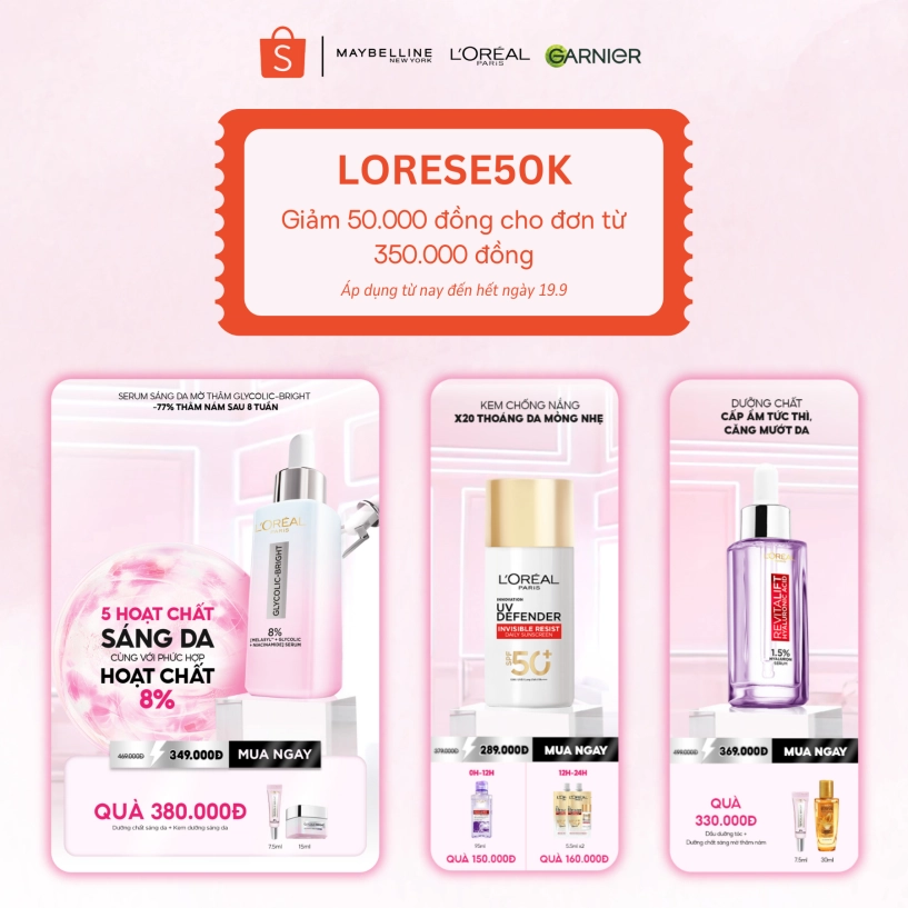 Bùng nổ deal hời với màn ra mắt dòng serum glycolic melasyl tại tuần lễ siêu thương hiệu loreal paris trên shopee - 3