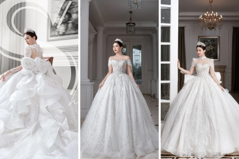 Choáng ngợp với hơn 500 mẫu váy cưới luxury bản giới hạn tại cali bridal - 1