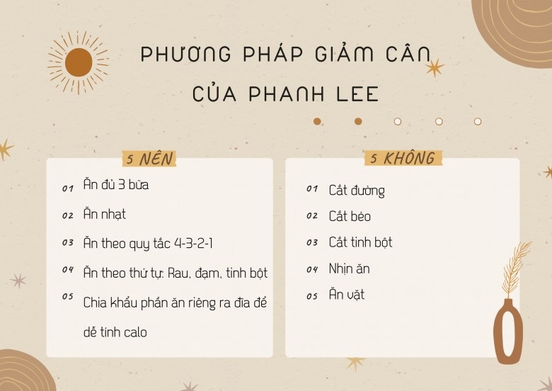 dâu tập toàn nghìn tỷ giảm 10kg sau sinh áp dụng công thức 5 không - 5 nên để ăn uống thoải mái - 7