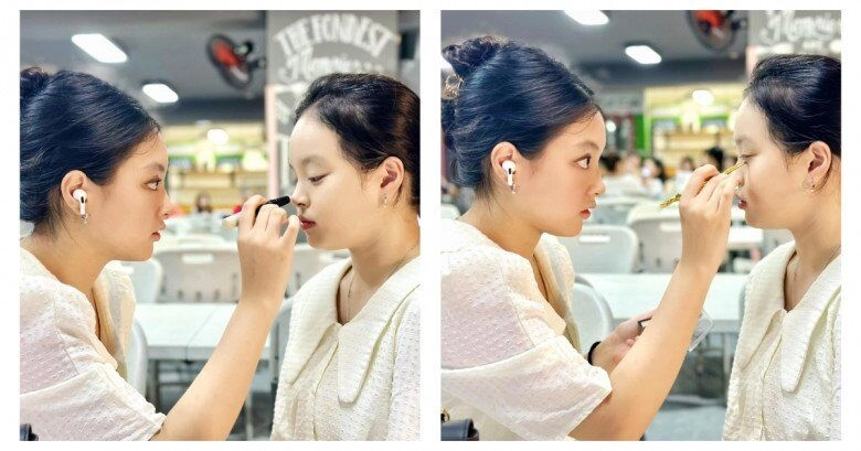 Đúng con nhà nòi ái nữ nhà siêu mẫu thúy hạnh 16 tuổi tự thiết kế trang phục như dân chuyên make-up thuần thục - 7