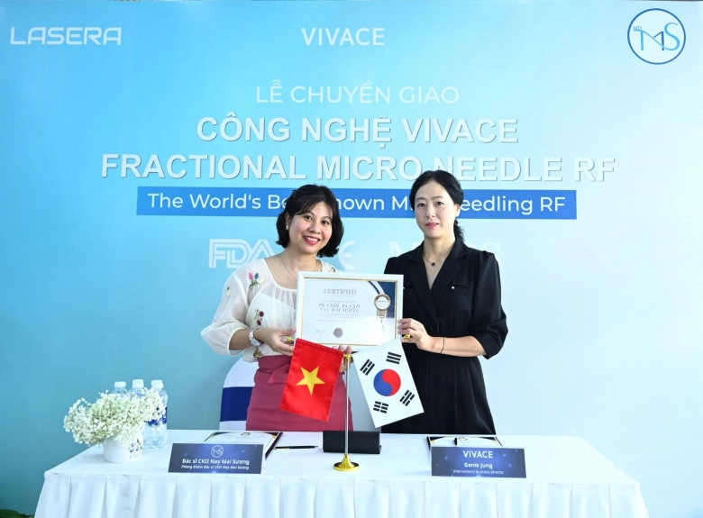 Phòng khám da liễu thẩm mỹ bsckii nay mai sương tiên phong công nghệ vivace fractional micro needle rf - 1