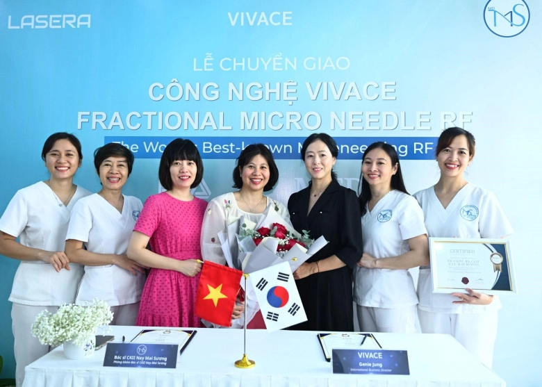 Phòng khám da liễu thẩm mỹ bsckii nay mai sương tiên phong công nghệ vivace fractional micro needle rf - 2