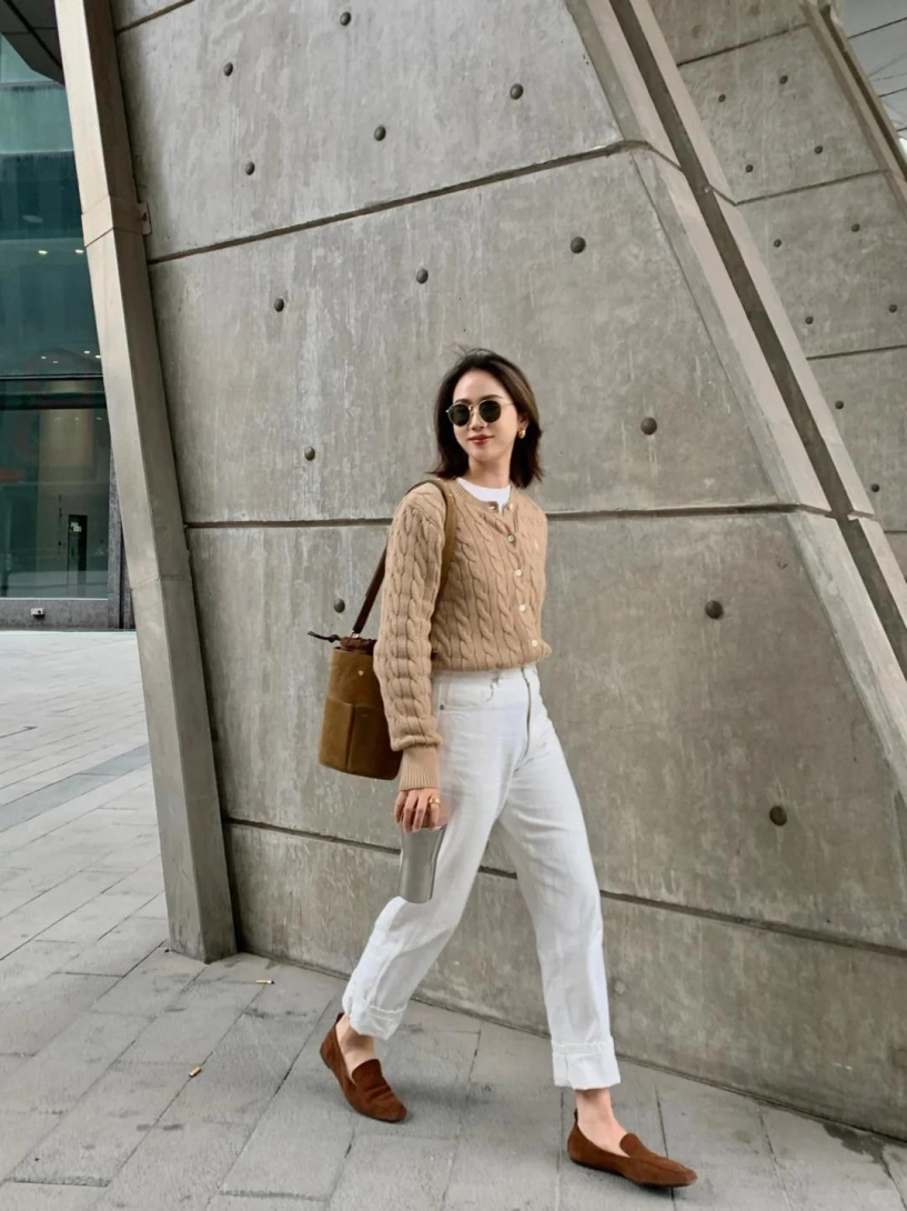 Sự khác biệt giữa cardigan dáng dài và cardigan dáng ngắn chị em nấm lùn muốn cao thêm nên chọn kiểu nào - 3