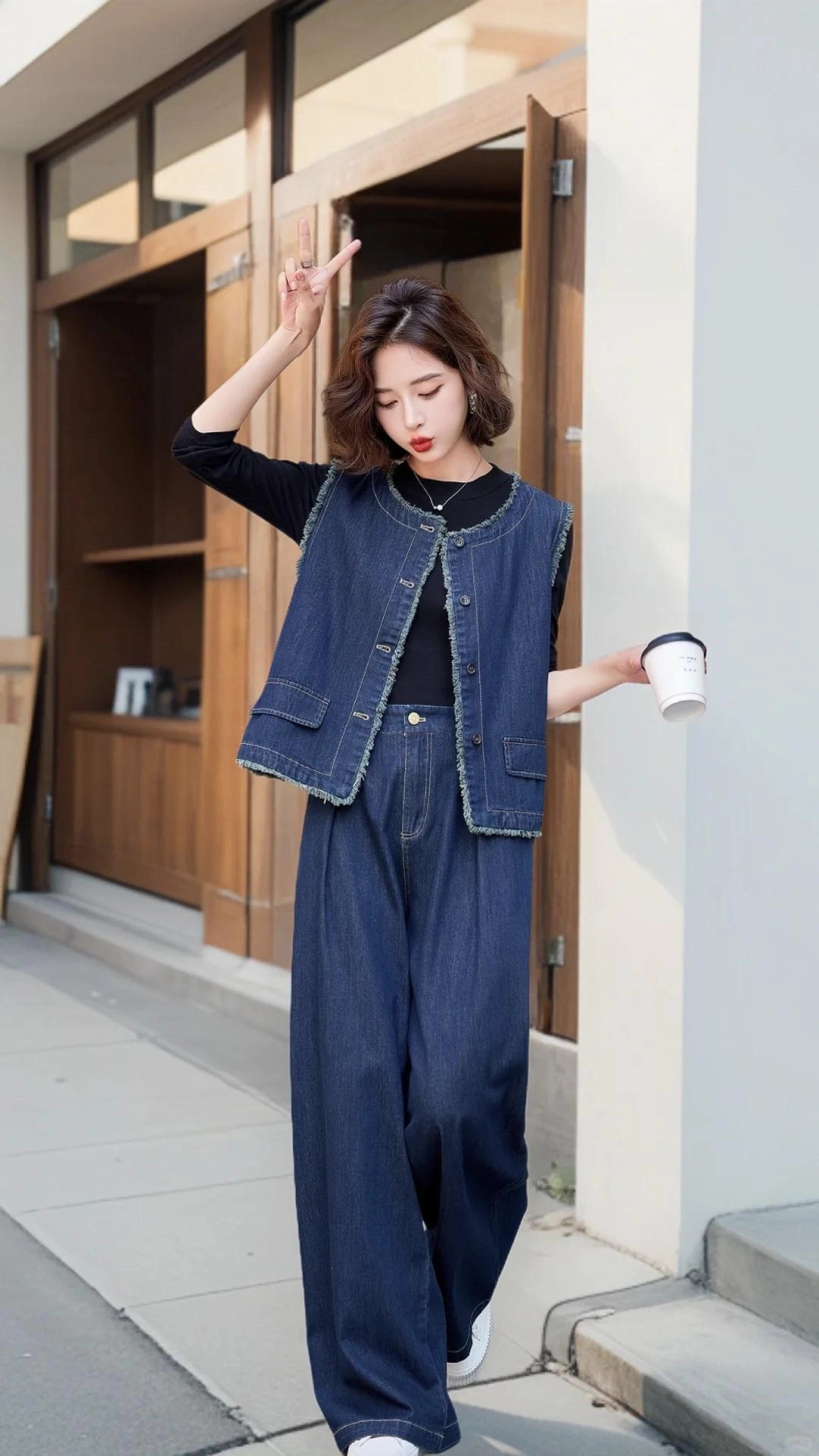 Thử qua 6 cách mặc quần jeans và vest này suốt mùa thuđông đi làm hay đi chơi bạn bè đều khen đẹp - 7