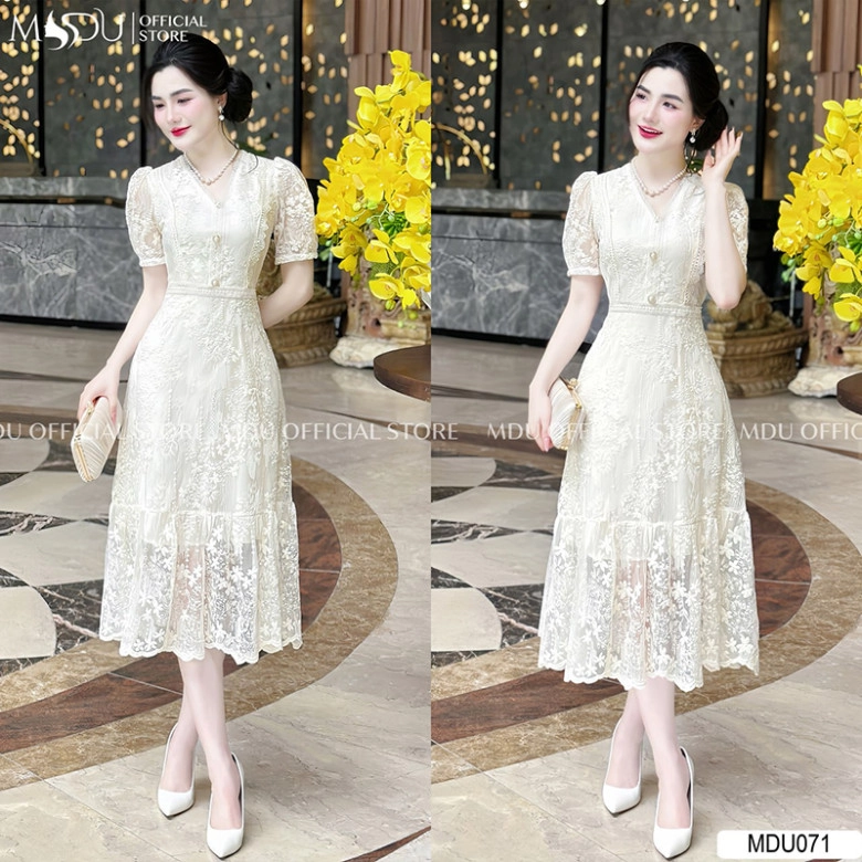 Tỏa sáng đầy sang chảnh và tinh tế với váy thiết kế cao cấp nhà mdu fashion - 1