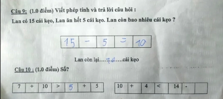 Bài toán tiểu học tưởng dễ nhưng gây lú phụ huynh cũng bó tay 14 trừ đi bao nhiêu để lớn hơn 14 - 2