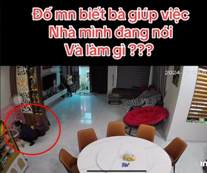 Camera giám sát ghi lại cảnh giúp việc lẩm bẩm thần chú kì lạ với con gái mẹ bỉm lạng sơn lắng tai nghe thì vỡ òa - 1