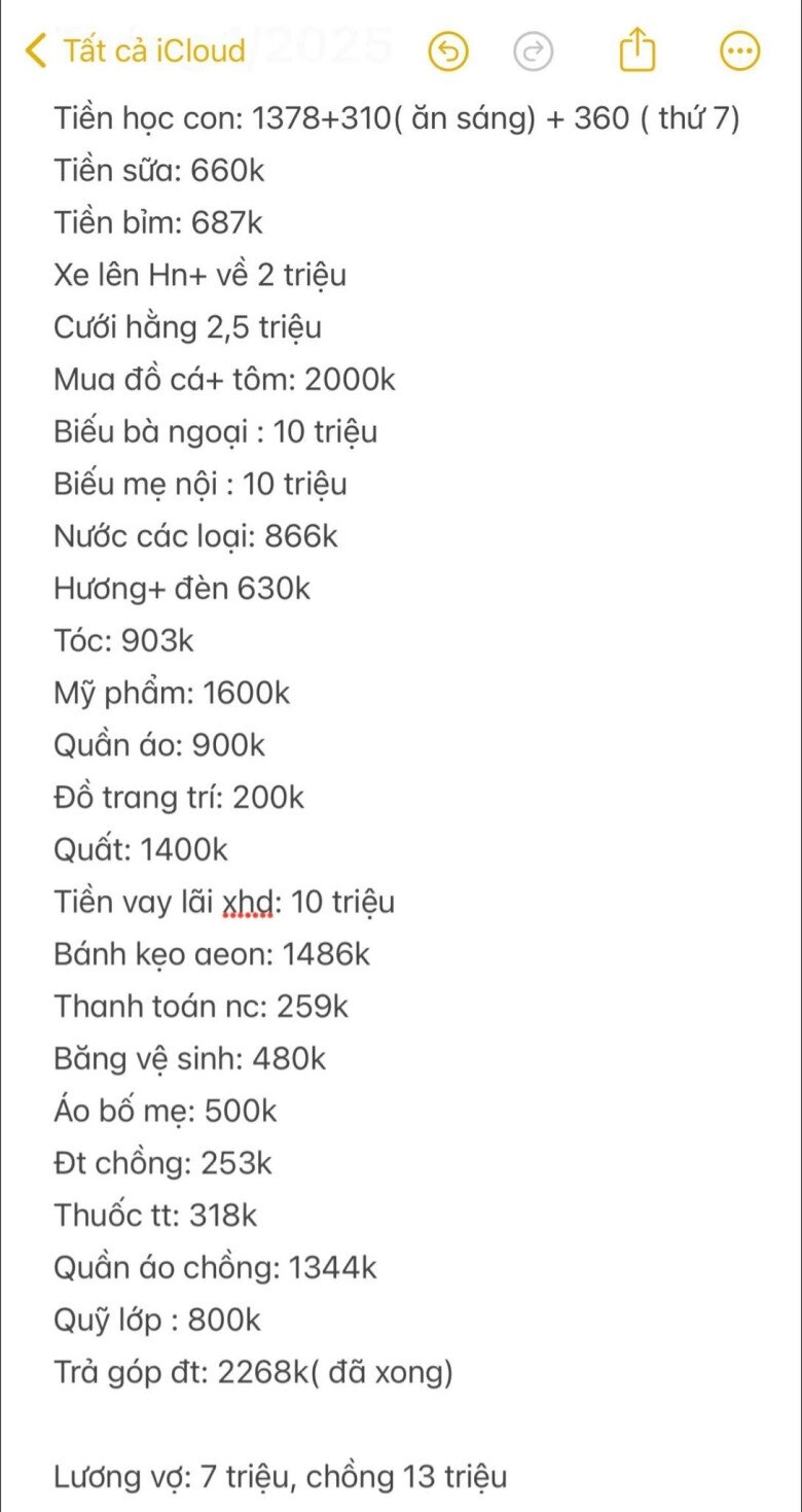 Cặp bố mẹ bỉm vay 100 triệu sắm tết liệt kê bảng chi tiêu 54 triệu trong 9 ngày khiến nhiều người thắc mắc - 2