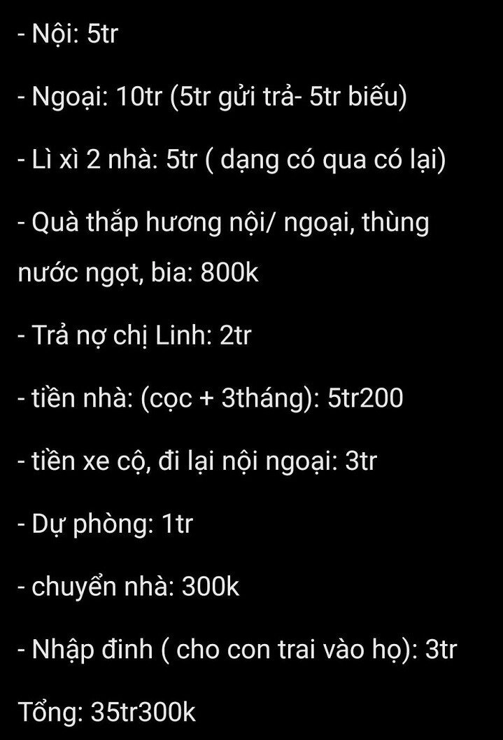 Cặp bố mẹ bỉm vay 100 triệu sắm tết liệt kê bảng chi tiêu 54 triệu trong 9 ngày khiến nhiều người thắc mắc - 4