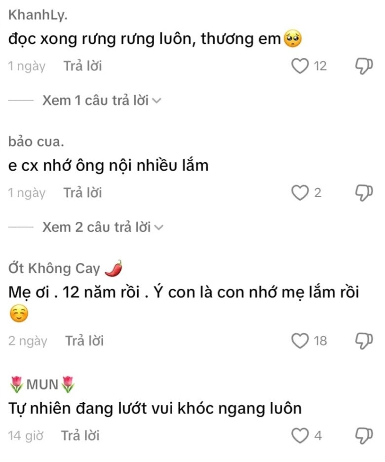 Cậu bé tiểu học vừa khóc vừa làm bài văn viết thư gửi ông nội đã mất cô giáo đọc xong nghẹn ngào - 5