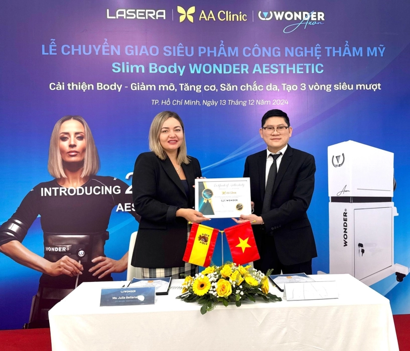 Chuyển giao công nghệ wonder axon giải pháp làm đẹp hình thể tương lai tại aa clinic - 2