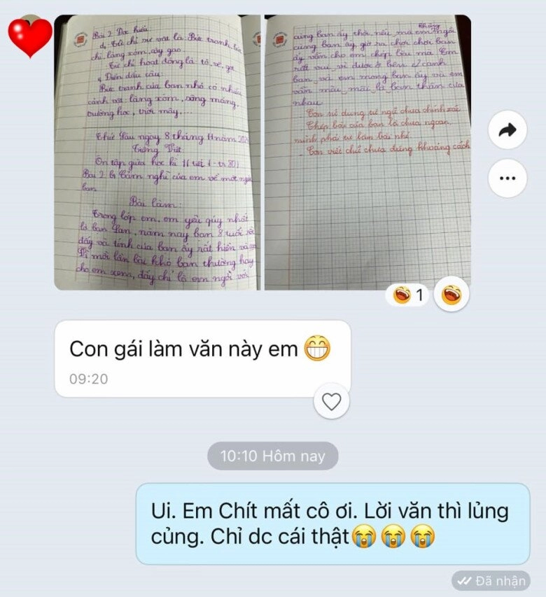 Con gái làm văn kể về người bạn ngồi cạnh tiết lộ chuyện dại dột khiến cô giáo lập tức nhắn tin cho phụ huynh - 4