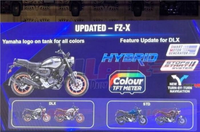 Hé lộ về yamaha fz-x 2025 mẫu xe côn tay có công nghệ hybrid và màn hình tft đỉnh khỏi chỉnh - 3