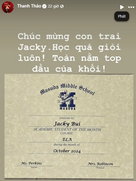 Jacky minh trí gần 13 tuổi ngày càng đẹp trai học quá giỏi ở mỹ khiến thanh thảo tự hào - 2