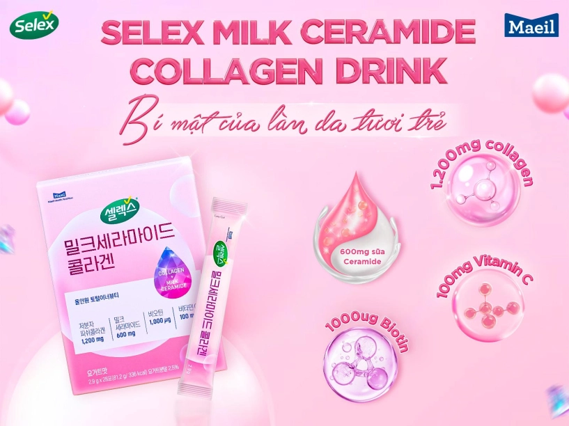 Nuôi dưỡng làm da mỗi ngày với selex milk ceramide collagen - 3