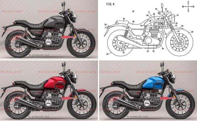 Lộ ảnh render honda cb350 scrambler - cạnh tranh với royal enfield scram 411 - 1