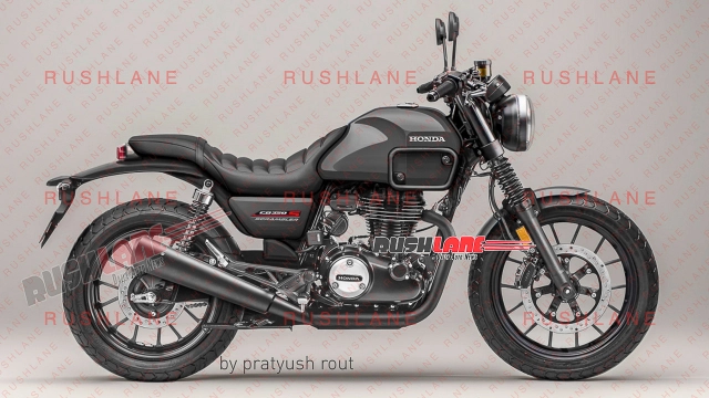 Lộ ảnh render honda cb350 scrambler - cạnh tranh với royal enfield scram 411 - 6