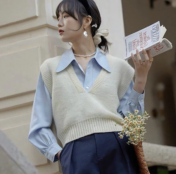 4 cách phối layer với áo sơ mi vào mùa xuân cực bắt mắt thiếu nữ 18 tuổi hay phụ nữ 40 tuổi mặc đều đẹp - 6