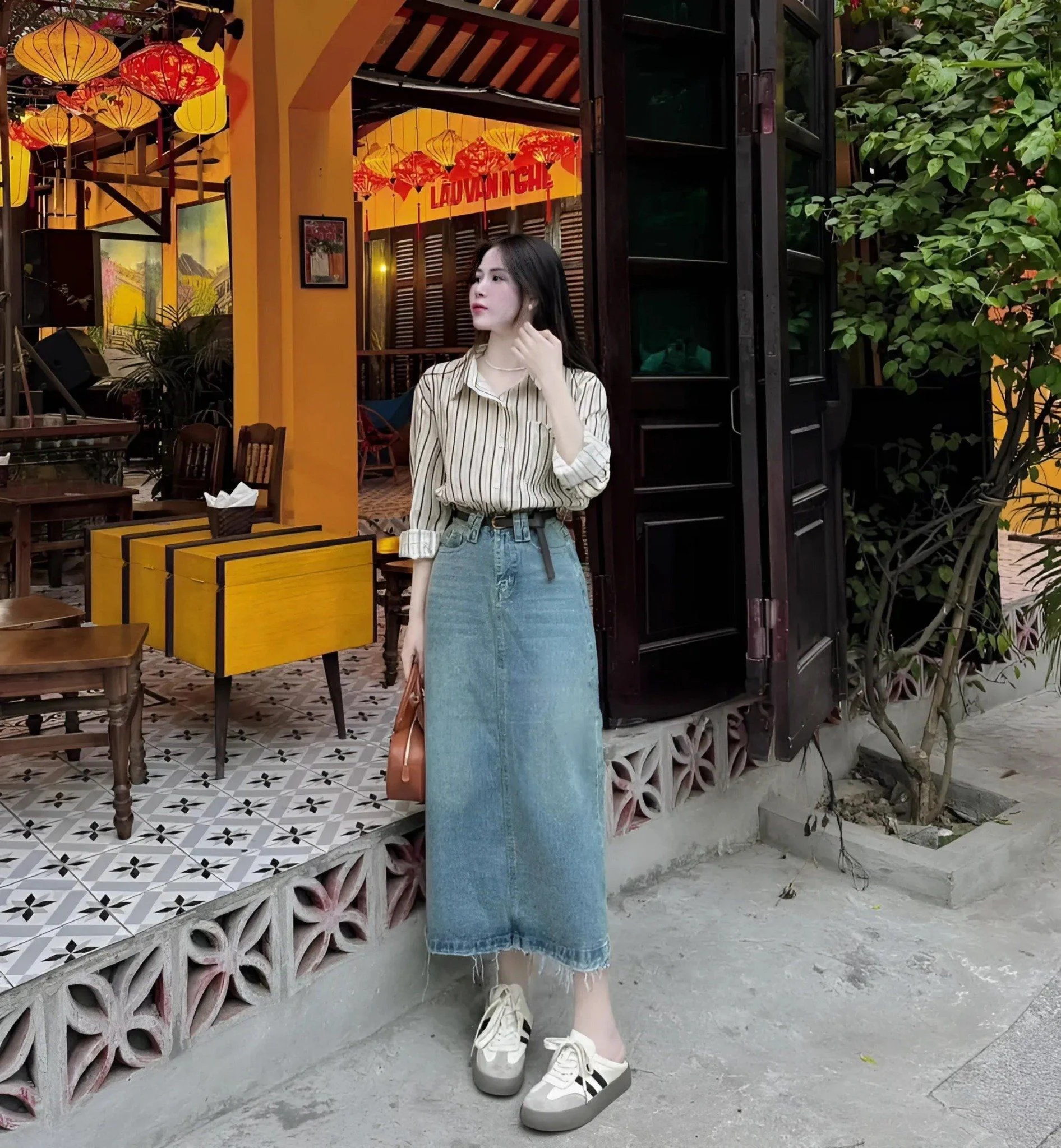 4 kiểu váy kết hợp với áo sơ mi vào mùa xuân chị em dáng người nào mặc cũng đẹp làm bạn bè phải ghen tỵ - 9