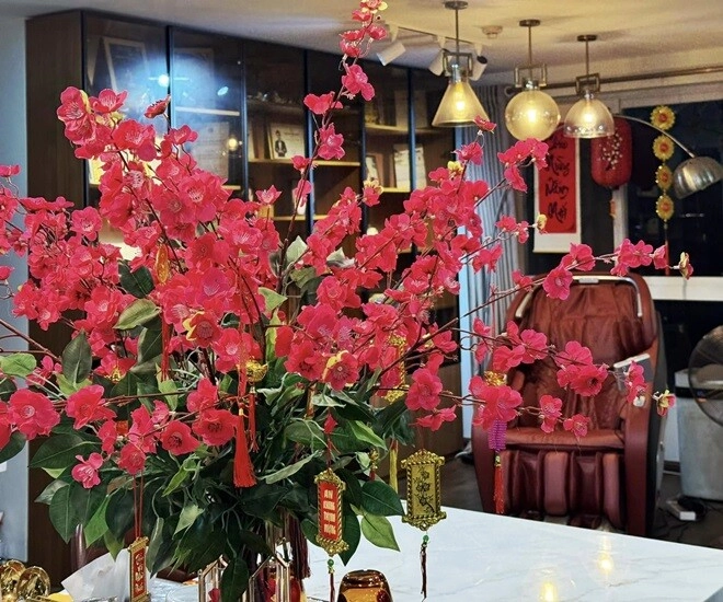 Cơ ngơi 5 tỷ của mc nguyên khang rực rỡ sắc xuân chậu hoa chậu quất cũng được làm đỏm rất điệu - 1