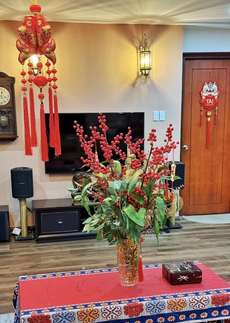 Cơ ngơi 5 tỷ của mc nguyên khang rực rỡ sắc xuân chậu hoa chậu quất cũng được làm đỏm rất điệu - 9