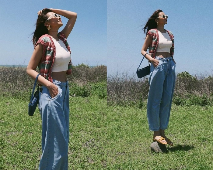 Đừng chỉ phối quần jeans với áo thun tham khảo công thức của chị đẹp tuổi 40 để nâng cấp tủ đồ xuân hè - 10