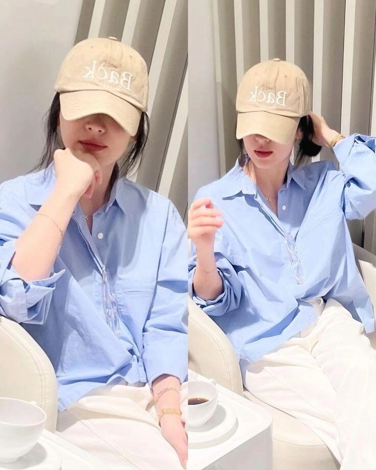 Đừng mặc sơ mi theo kiểu thông thường nữa thay thế bằng 3 cách này chị em u40 trông vừa có gu vừa trẻ trung như song hye kyo - 1
