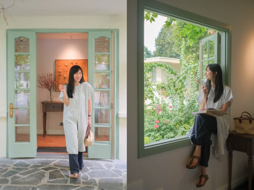 Helly tống bim nguyễn hà thi và hội chị em sành mặc rủ nhau diện outfit linen xinh ngất ngây suốt mùa hè - 2