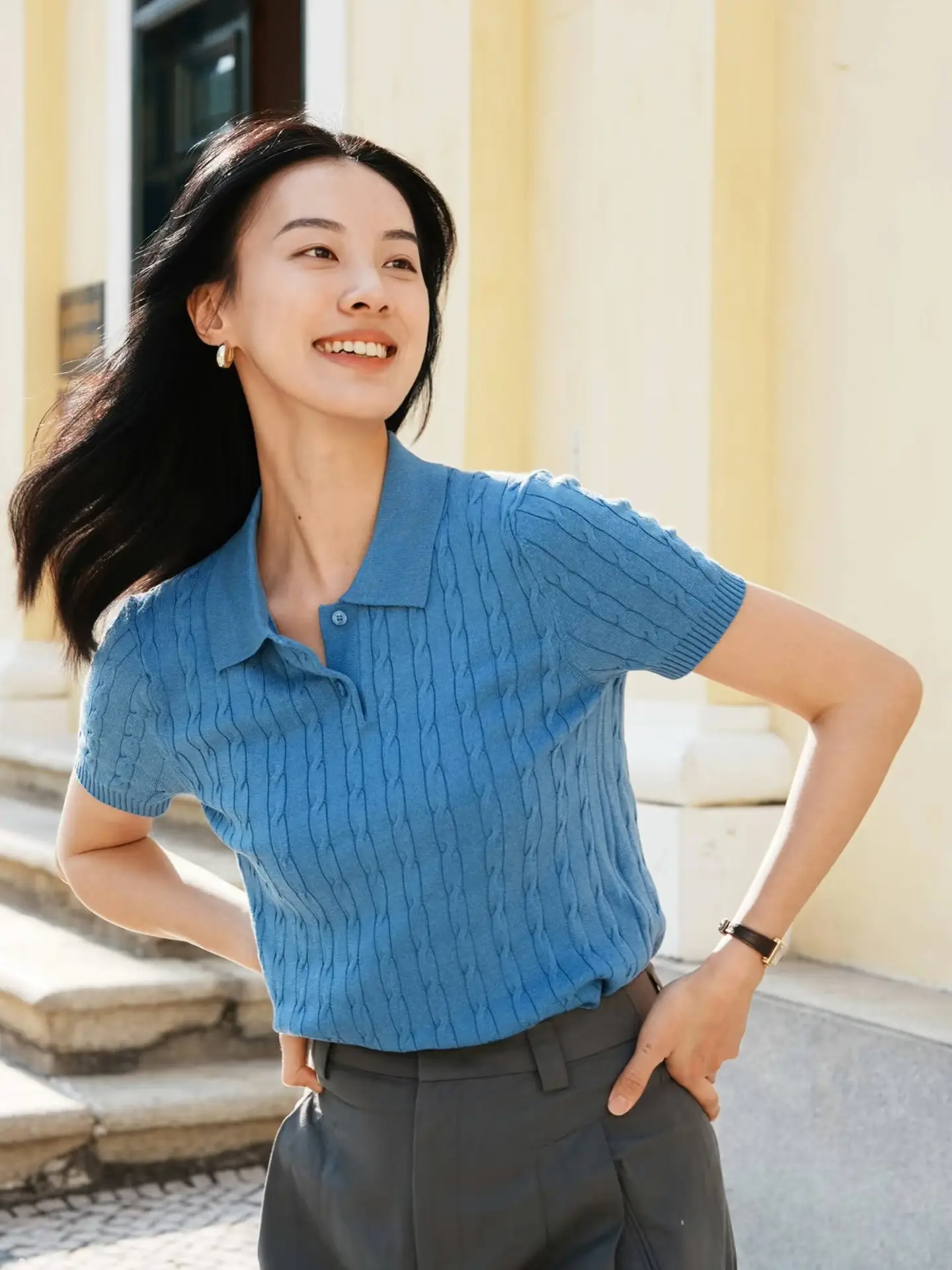 Không phải sơ mi hay áo phông đây mới là chân ái của chị em 30 khi mặc quần ống rộng để trông như giới tài phiệt - 5