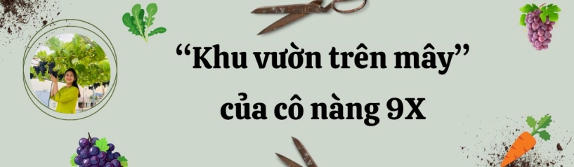 khu vườn trên mây của cô nàng 9x rau xanh quanh năm hoa rực rỡ 4 mùa nhìn giàn nho càng mê - 2